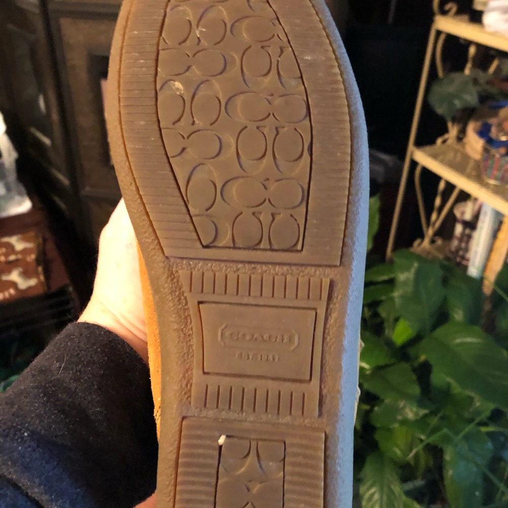 Authentic Coach fur-lined boots
